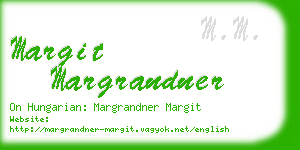 margit margrandner business card